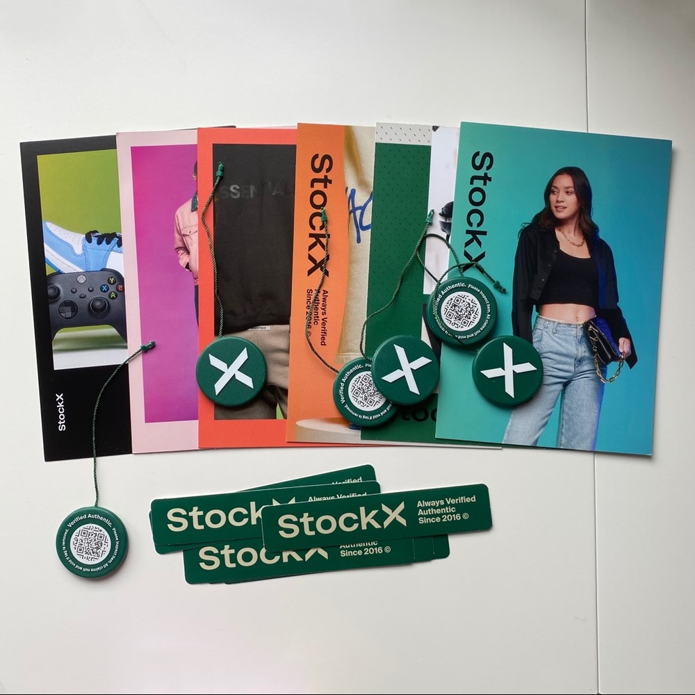 1 Set Authentic UNCUT StockX Tag, Sticker, Card - Picture 6 of 7